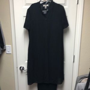 Pants suit with long jacket